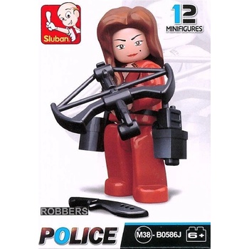 Sluban B0586J Figurky Policajti a zloději 1 ks