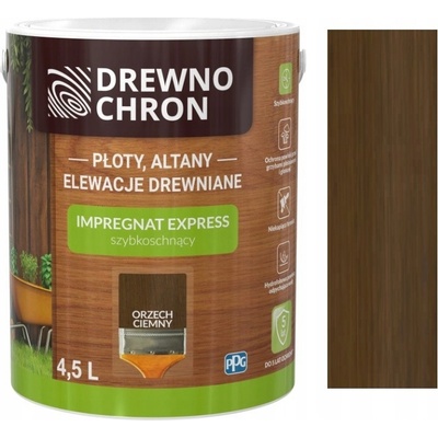 Drewnochron Impregnát Express Tmavá ořechová 4,5L
