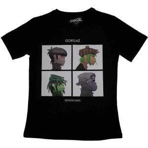 Gorillaz Demon Days Black 2XL Дамски Риза (GORTS03LB05)