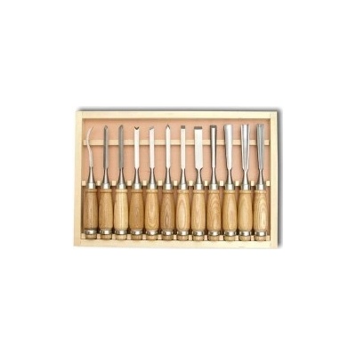 dláto řezbářské sada 12díl., dřev.kazeta – Zboží Dáma