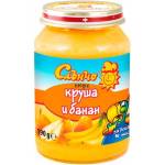 Слънчо Плодово пюре Слънчо - Круша и банан, 190 g (2675) - baby
