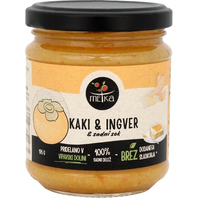 Metka Marmeláda kaki se zázvorem Hmotnost: 195 g