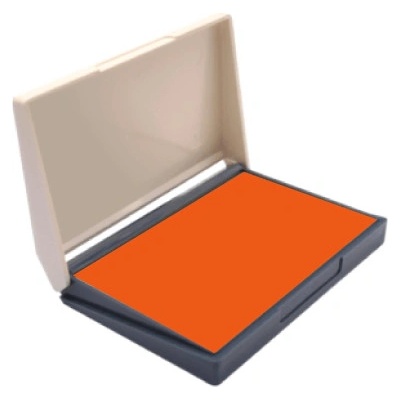Shiny Poduška pre drevené pečiatky oranžová 8,8 x 5,7 cm