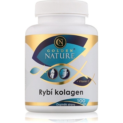 Golden Nature Rybí kolagen + vitamín C 100 kapsúl