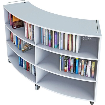 Библиотечен стелаж RFG Active Book, с колелца, овална форма, (4015220220)