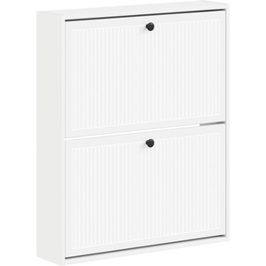 vidaXL Стенно шкафче за обувки EDE 71 x 17 x 86 см Инженерна дървесина (895975)