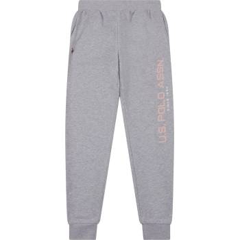 U. S. Polo Assn Анцуг US Polo Assn Logo Loopback Cotton Joggers - Pearl Grey Marl