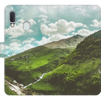 Pouzdro iSaprio Flip s kapsičkami na karty - Mountain Valley Samsung Galaxy A20e
