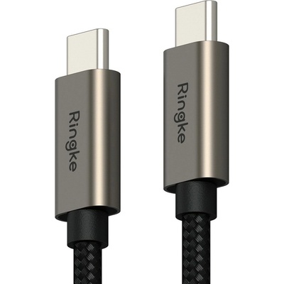 Ringke Кабел Ringke KF2323421, от USB C(м) към USB C(м), 1m, 60W, черен (KF2323421)