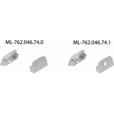 ML-761.046.74.2 Hliníkový profil pro sádrokarton AX, 62x14mm, včetně mléčného difuzoru, 2m