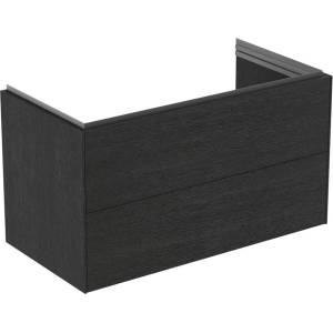 Ideal Standard Стенен шкаф Ideal Standard Atelier Conca, 2 чекмеджета, цвят тъмен дъб, 100 см (T4575Y4)