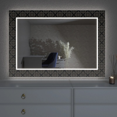 Artalo LED zrcadlo s dekorem D14 50 x 50 cm