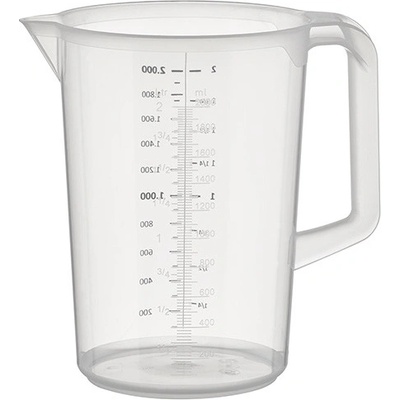 Džbánek z polypropylénu s odměrkou 2 l | APS, 30048 poloprůhledná