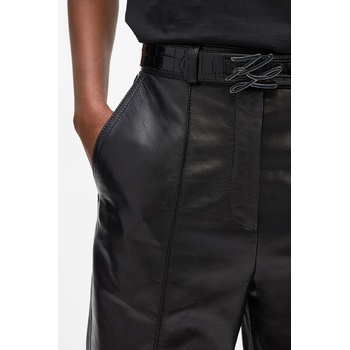 Karl Lagerfeld Кожен колан с две лица Karl Lagerfeld в черно A4W33023 (A4W33023)