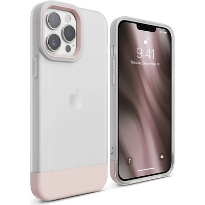 elago Glide Case - удароустойчив силиконов (TPU) калъф за iPhone 13 Pro Max (мат-розов)