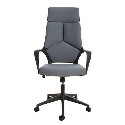 Директорски стол Force Black, дамаска, сив (CX0898H (M70-06))