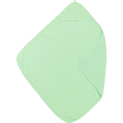 Meyco Baby Бебешка муселинова кърпа за баня с качулка Meyco Baby - 80 x 80 cm, мента (469024)