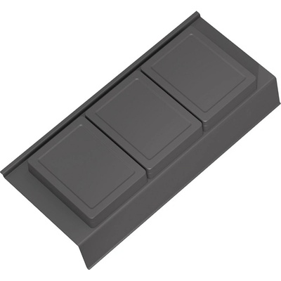 GOLLINUCCI Koupelnový organizér s přísl. pro hloubku 350 mm antracit
