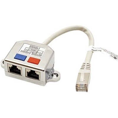 ROZDVOJKA UTP RJ45, 2xF-1xM 2 porty - smd2