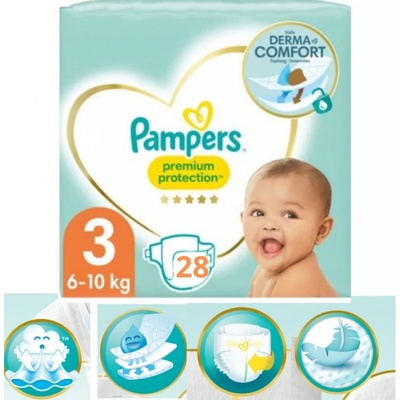 Pampers Premium Care Pants 3 28 ks