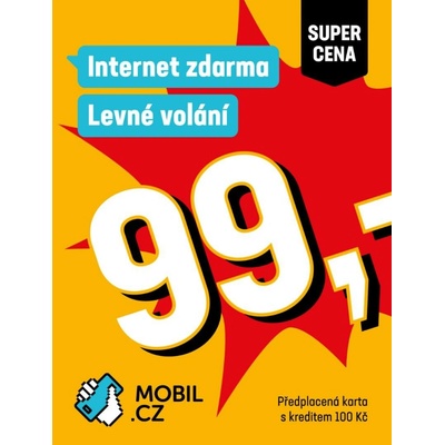 MOBIL.CZ Předplacená SIM za výhodnou cenu