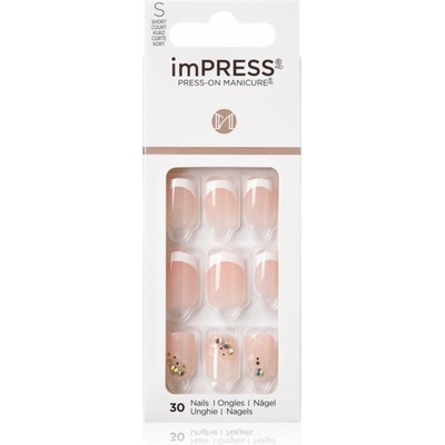 KISS imPRESS Short umelé nechty samolepiace My Worth 30 ks
