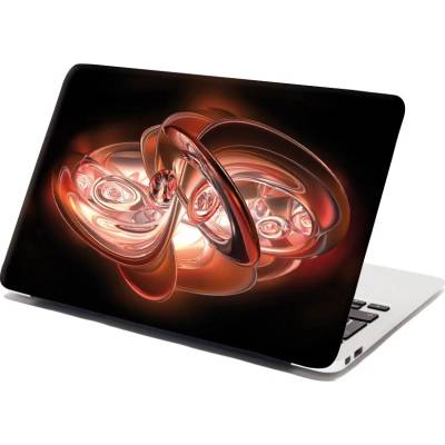 Sablio Samolepka na notebook Červená abstrakce - 38x26 cm