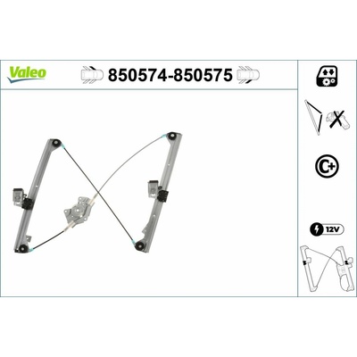 Zdvihacie zariadenie okien VALEO 850574