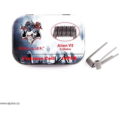 Demon Killer Předmotané spirálky Kanthal Violence Alien V2 0,25ohm 10ks