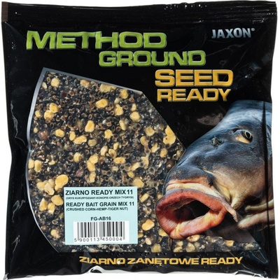 Jaxon Vařený Partikl Method Ground Seed 500 g MIX 11 CRUSHED-CORN-HEMP-TIGERNUT