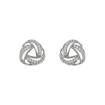 Infinitysilver stříbrné náušnice uzlíky L4361298