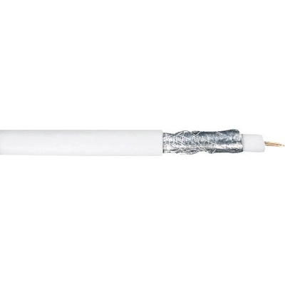 Koaxiálny kábel 1x1,5mm² biely 25 m