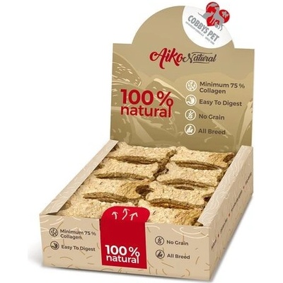 COBBYS PET AIKO NATURAL Bone 11 x 5,5 cm kosť s kolagénom a sladkými zemiakmi 1 ks