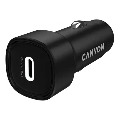 CANYON car charger OnDrive 30 PD 30W USB-C Black (CNE-CCABR2C)