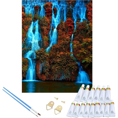 RealG RC-K-264 Malování podle čísel s rámem Vodopád 40 x 50 cm