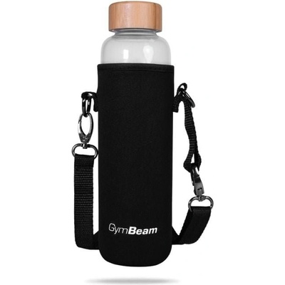 GymBeam Sklenená fľaša Bamboo 600 ml