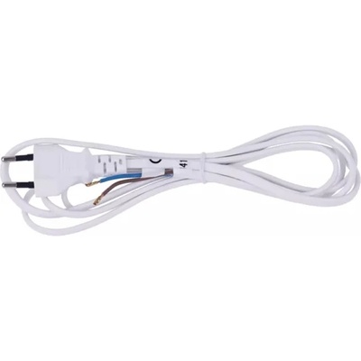 EMOS S12252 Flexo 2 метра 2x0, 5mm2 бял захранващ кабел за монтаж (S12252)
