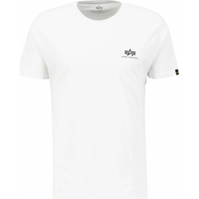 Alpha Industries Basic T Small Logo biele