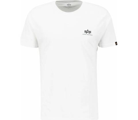 Alpha Industries Basic T Small Logo biele