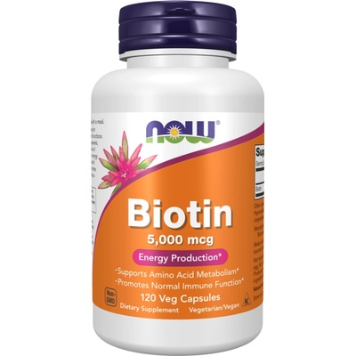 Now Foods Biotin 5000 mcg 120 veg kapsúl