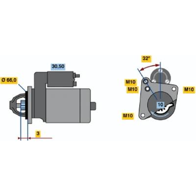 BOSCH STARTER 0 986 018 591