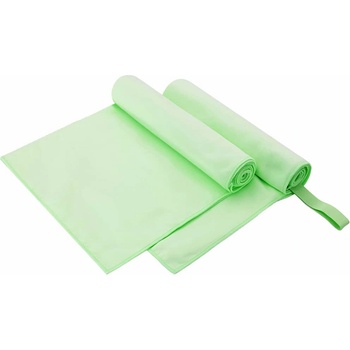 Image 1 of vidaXL Спортни кърпи 2 pcs Зелен 100 x 50 cm Полиестер и полиамид (42011478)