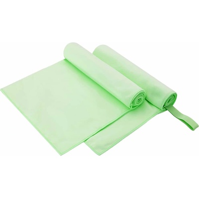 vidaXL Спортни кърпи 2 pcs Зелен 100 x 50 cm Полиестер и полиамид (42011478)
