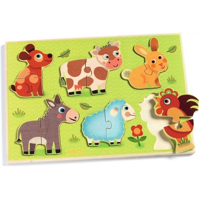 Djeco puzzle Na dvorku
