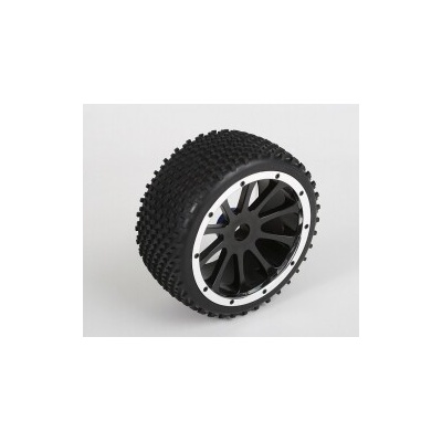 Himoto Gumy nalepené BUGGY čierny disk 2 ks 1/5