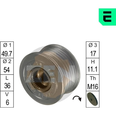 Voľnobeżka alternátora ERA ZN5463