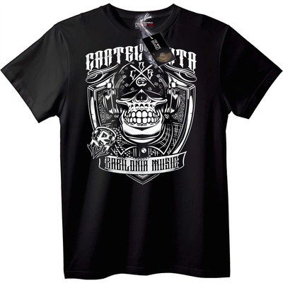 NOONEBRAND Тениска Череп Музика - L, Black