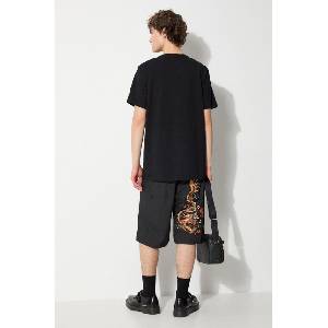 Maharishi Памучна тениска Micro (1307.BLACK)