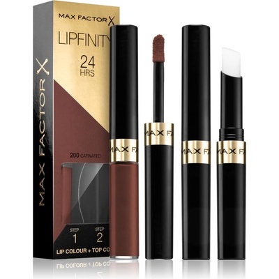 Max Factor Lipfinity Lip Colour dlouhotrvající rtěnka s balzámem 200 Cafinated 4,2 g