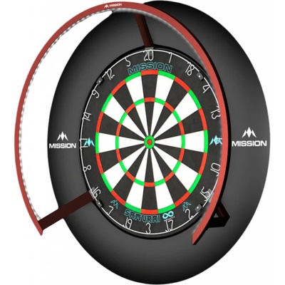 Mission Torus 270 Light - osvětlení sisalového terče - Red